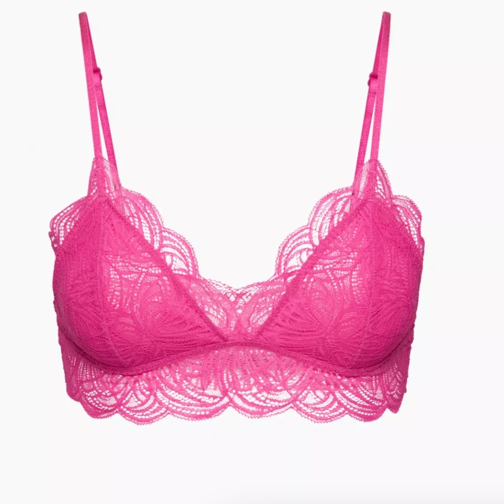 AritziaTalula Renfrew Bralette Lace bralette Granita Pink Size Small - Picture 1 of 4